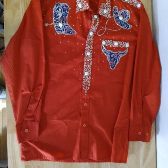 Vintage Laura Rogers Originals Hand Painted Shirt - Picture 3 of 9